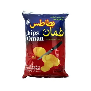 عمان شيبس رقائق بطاطس بنكهة الشطة، 150g