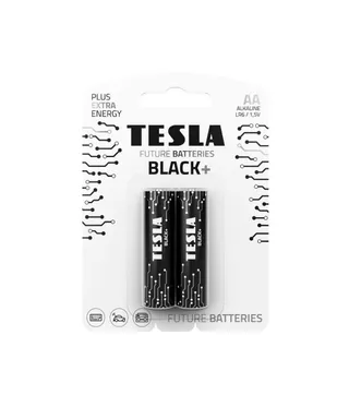 Tesla Batteries Extra Energy AA Black + Alkaline, 2 Pieces