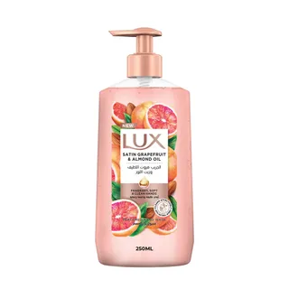 لوكس ساتان جريب فروت وزيت اللوز غسول يدين معطر، 250ml