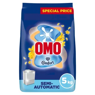 Omo Antibacterial Comfort Semi Auto Powder Detergent, 5kg
