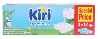 كيري مربعات جبنة كريمية قابلة للدهن (3x12 حصة)، 648g