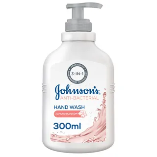 جونسونز 3in1 غسول يدين مضاد للبكتيريا مع زهر اللوز، 300ml