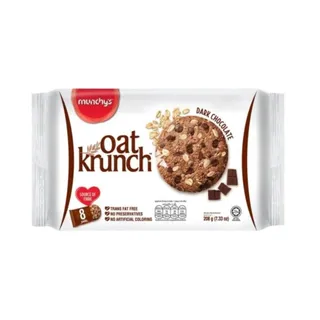 Munchy's Oat Krunch Dark Chocolate Oat Cookies, 208g