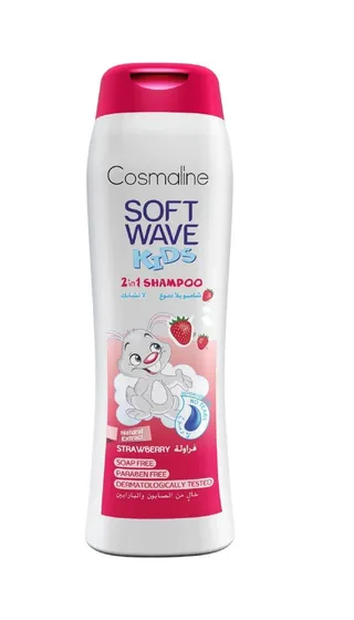 Cosmaline Soft Wave Kids 2 in 1 Strawberry Shampoo, 400ml