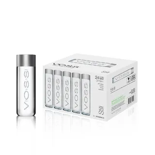 Voss Still Water Glass Bottles, 24x375ml