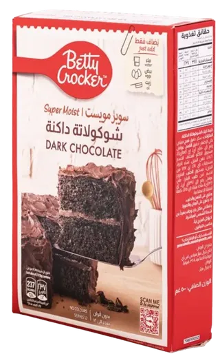 Betty Dark Chocolate Crocker Cake Mix, 500g