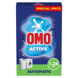 Omo Active Automatic Laundry Detergent Powder Top & Front Load, 1.25kg