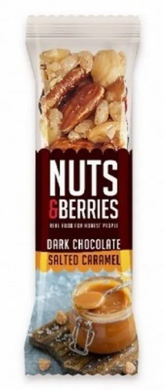 Nuts & Berries Dark Choco Salted Caramel, 40g
