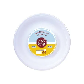 أثر أطباق فوم 9"-25's