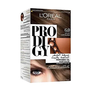 L'Oreal Prodigy Permanent Oil Hair Color Dark Blonde 6.0, 1 Pack
