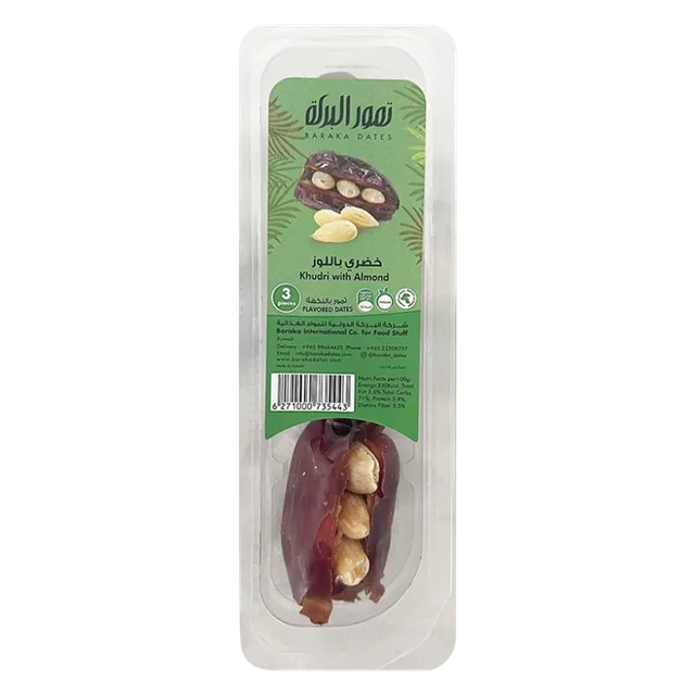 Baraka Khudri Dates with Almond, 3 Pieces