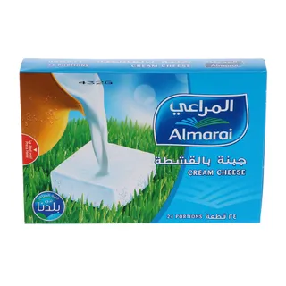 المراعي جبن مربع، 24 قطعة، 432جم