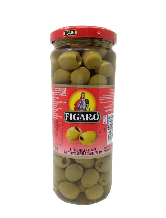 فيغارو زيتون أخضر منزوع النوى، 454g