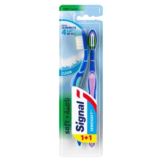 Signal Sensisoft Clean Soft Toothbrush 1+1