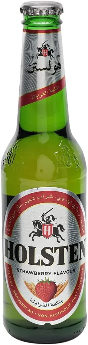 هولستن – مشروب الشعير غير الكحولي بنكهة الفراولة 330 مل