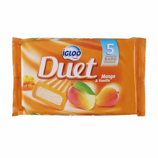 Igloo Duet Mango & Vanilla Ice Cream Bars, 5x65ml