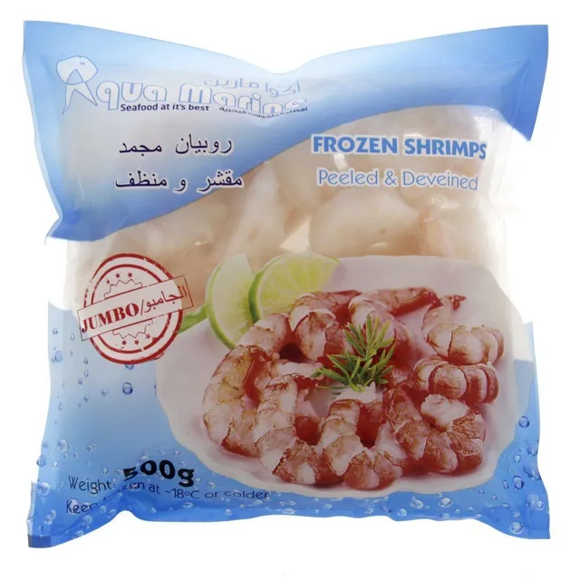 Aqua Marine Jumbo Peeled Frozen Shrimps 500 gm