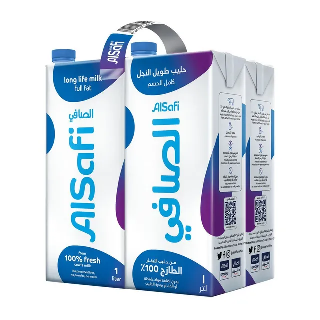 الصافىي حليب كامل الدسم طويل الأمد 1X4 لتر