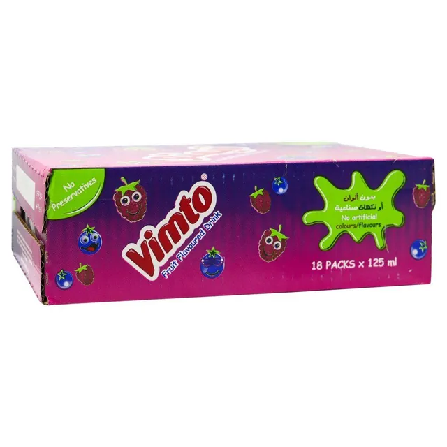 Vimto Drink Fruit Flavor,18pcs x 125ml