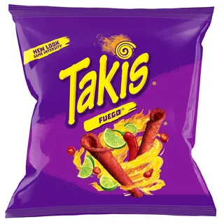 Takis Fuego Hot Chili Pepper & Lime Tortilla Chips, 28g