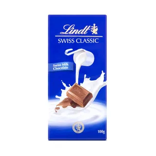 Lindt Swiss Classic Milk Chocolate, 100g