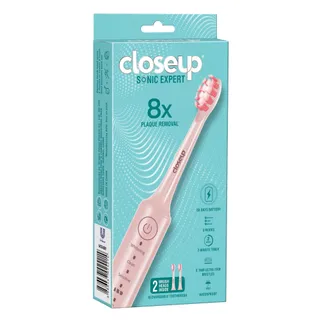 Closeup Sonic Expert Rechargeable Toothbrush - Pink, 1 Pack