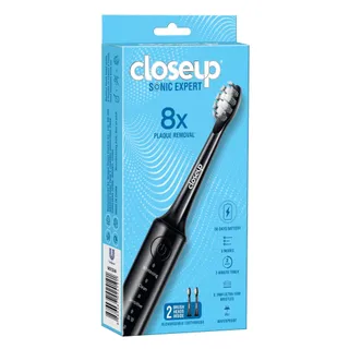 Closeup Sonic Expert Rechargeable Toothbrush - Black, 1 Pack