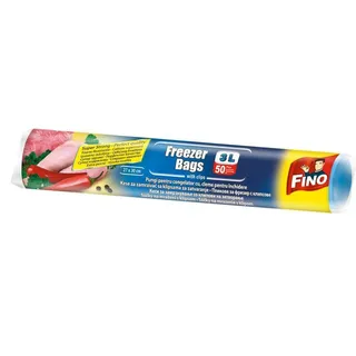 Fino Freezer Bags, 3L, 50 Pieces