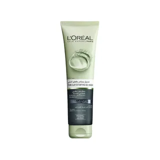L'Oreal Paris Pure Clay Gel Wash Cleans , Detoxifies & Clarifies / Detoxifying / Brightening  / Charcoal - 150ml
