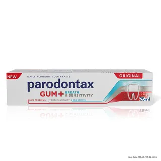 بارودونتكس جوم+ بريث اند سنستيفيتي أوريجينال معجون أسنان، 75ml