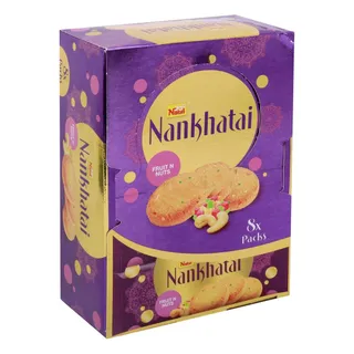 Nabil Nankhatai Fruit & Nuts Biscuits, 8x48g
