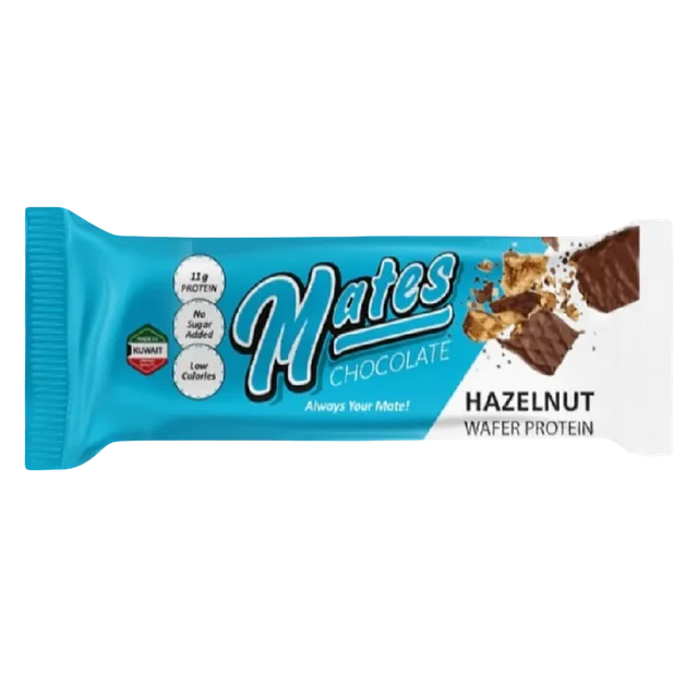 Mates Hazelnut Protein Choc Wafer, 46g