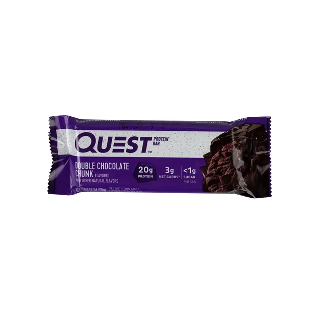 Quest Double Chocolate Chunk Flavored Protein Bar, 60g