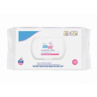 Sebamed Baby Cleansing Wipes with Panthenol Pack, 72 Pieces