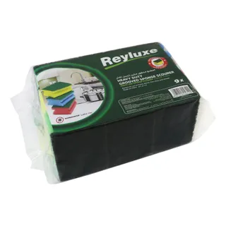 Reyluxe Heavy Duty Grooved Sponge Scourer