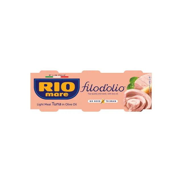 Rio Mare Filodolio Light Meat Tuna in Olive Oil, 3x65g
