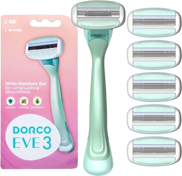 Dorco Razor for Women with 3 Blades, 3 Pieces