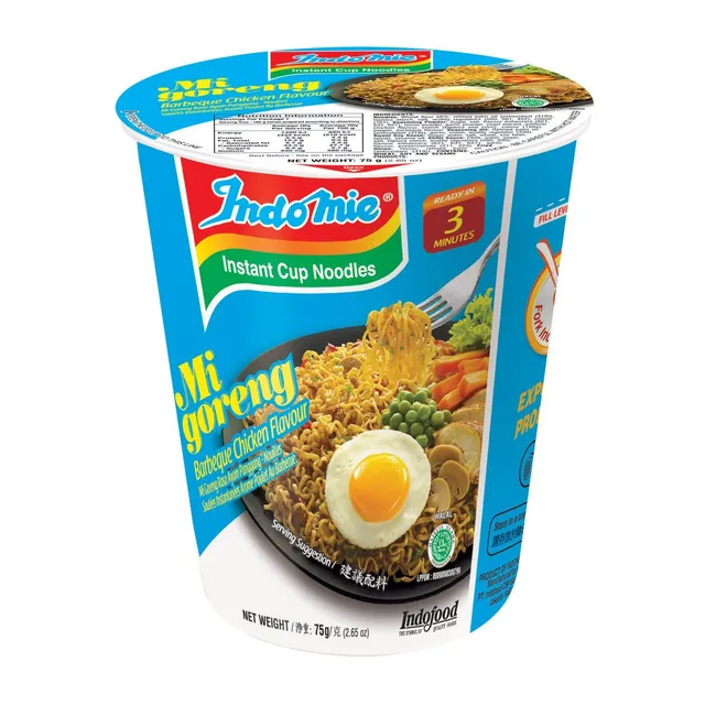 Indomie Barbeque Chicken Flavour Instant Cup Noodles