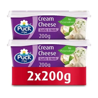 باك ثوم وأعشاب كريم جبنة توب، 2x200g