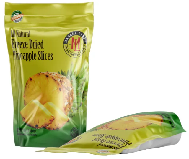 Madame Lyra's Freeze Dried Pineapple Slices, 16g