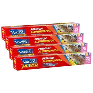Volcano Power Aluminium Foil, 25sqft, 12x4 Pieces