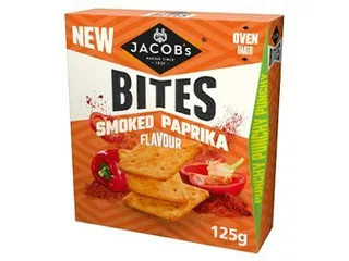 Jacob'S Bites Smoked Paprika Crackers 125G