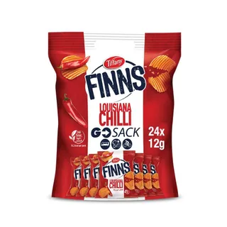 Tiffany Finns Lousiana Chilli Potato Chips Bag, 24x12g