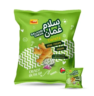 نبيل سلام عمان تويستز سور كريم أونيون تشيبس، 12x23 جم