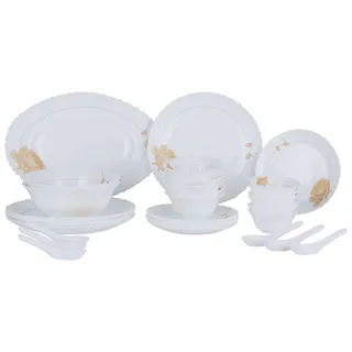 Royalford Opalware Dinner Set, 33 Pieces