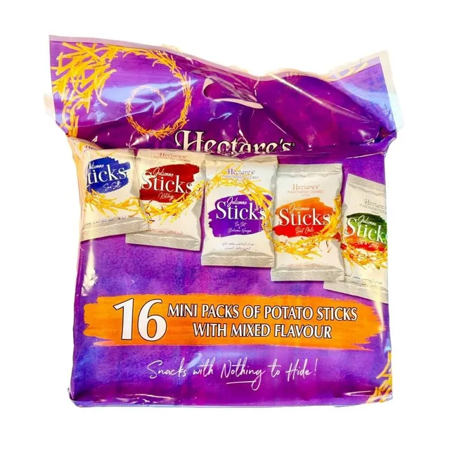 Hectare's Assorted Flavours Potato Sticks Bag, 16x18g
