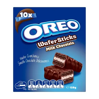 Oreo Milk Chocolate Wafer Sticks, 128g