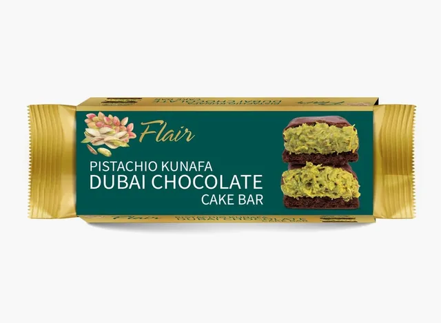 Flair Pistachio Kunafa Dubai Chocolate Cake Bar, 55g