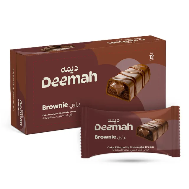 ديمة كيك براوني محشو كريم شوكولاتة، 12x37جم