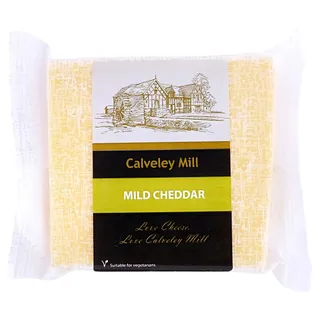 Calveley Mill Cheedar Cheese White Mild, 200g